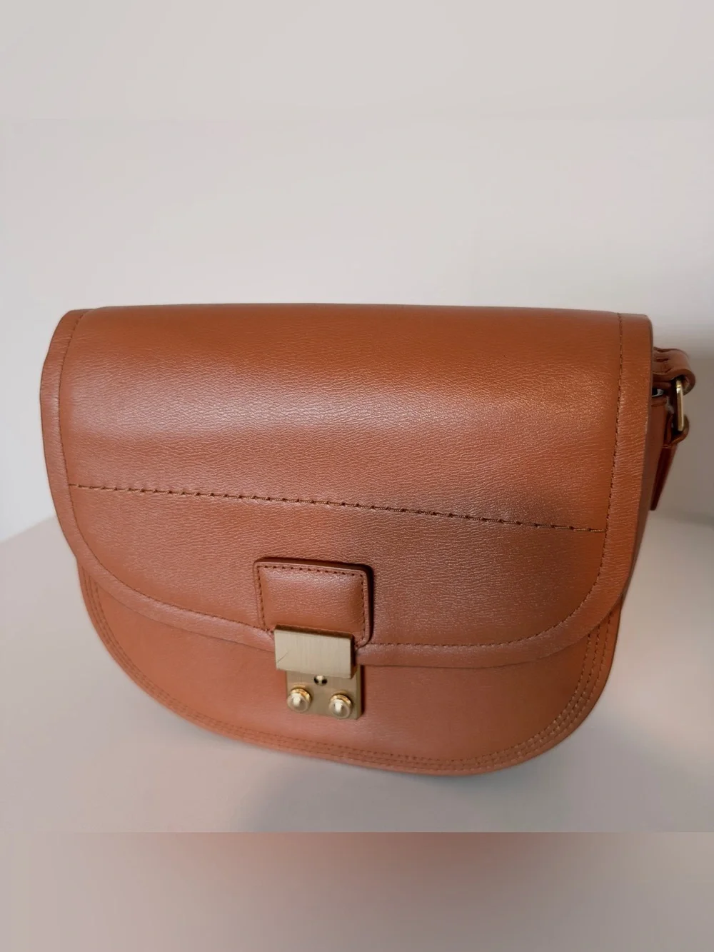 EUC 3.1 Phillip Lim Pashli Saddle Bag in tan leather